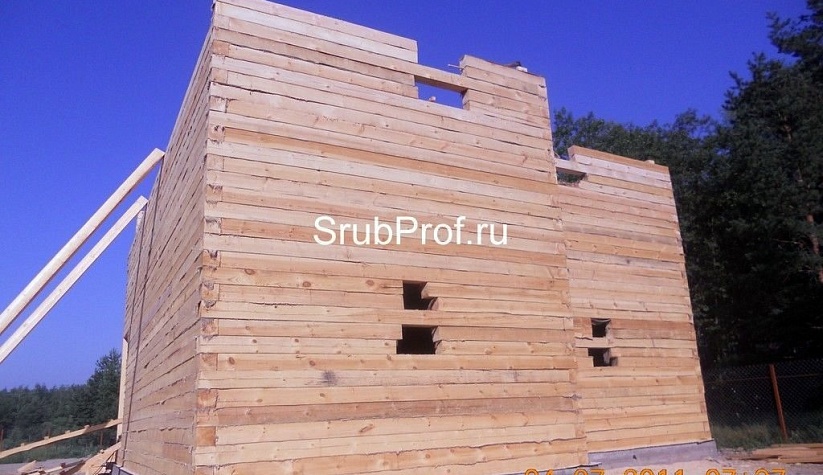 Дом из бруса 8х10 под усадку