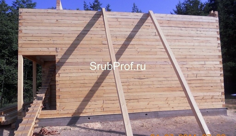 Дом из бруса 8х10 под усадку
