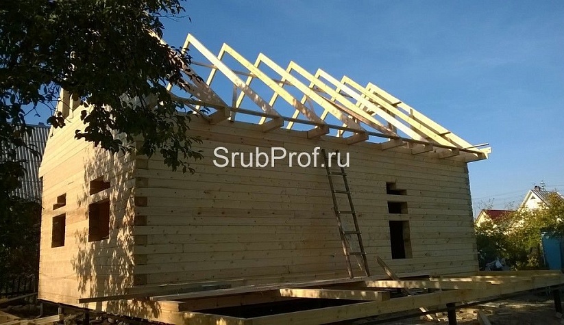 Одноэтажный дом из профилированного бруса 6х9
