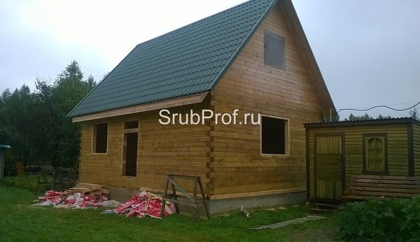 Отделка дома из профилированного бруса под ключ 6х8