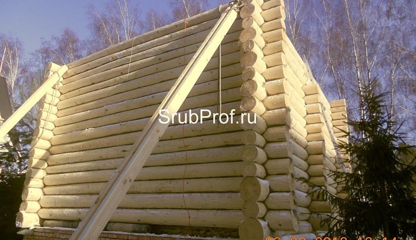 Дом из строганного бревна 7х7