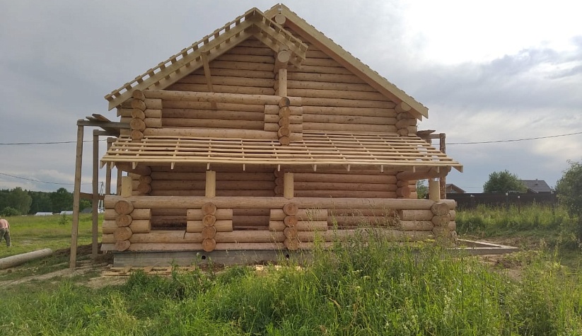 Дом 8х10м. Костромская обл., Красносельский район. д.Марфино