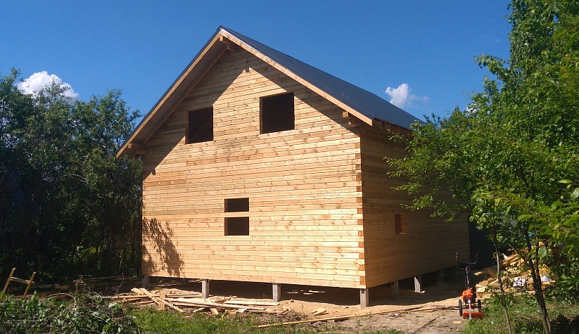 Дом из профилированного бруса 8*9 м, с. Подберезники, Коломна