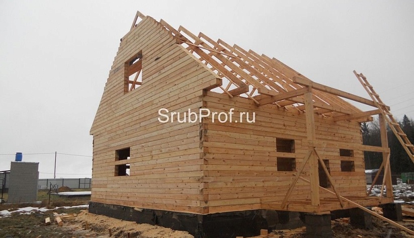 Дом из профилированного бруса 7,5х8,5