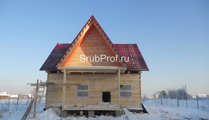 Дом из профилированного бруса 7,5х8,5