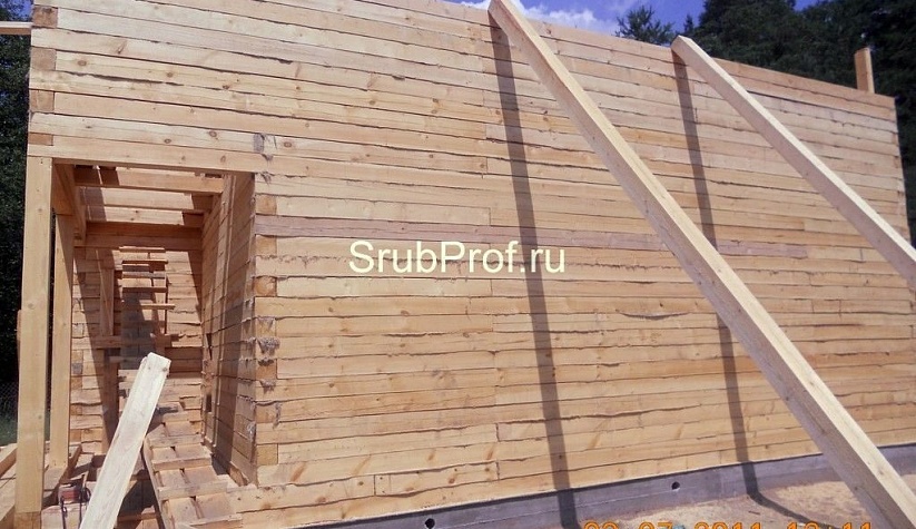 Дом из бруса 8х10 под усадку