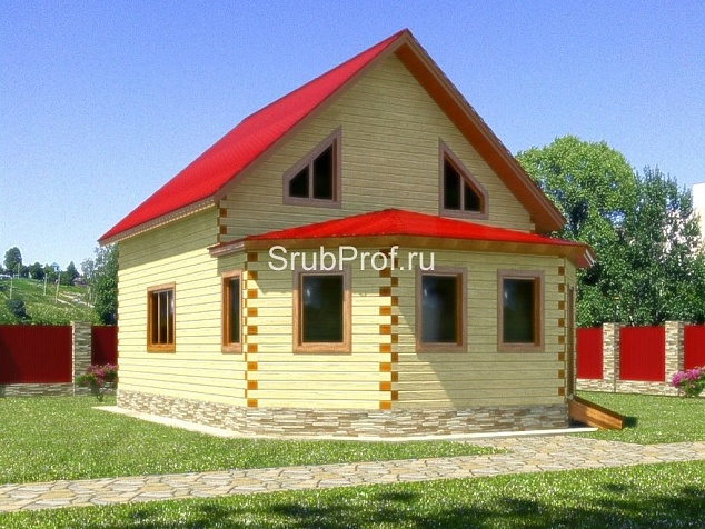 Дом из бруса 7х10 Балашиха