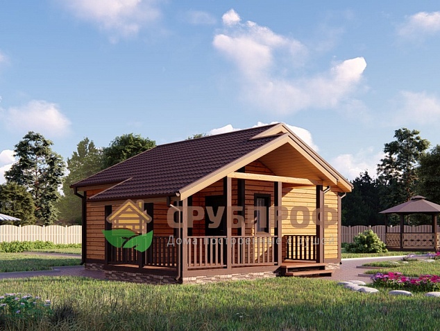Проект бани из профилированного бруса ББ-1 7,5*8,5м