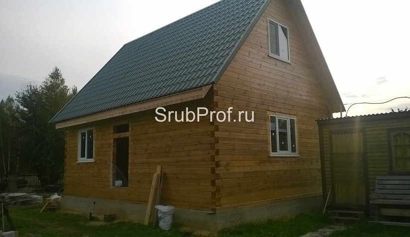 Отделка дома из профилированного бруса под ключ 6х8
