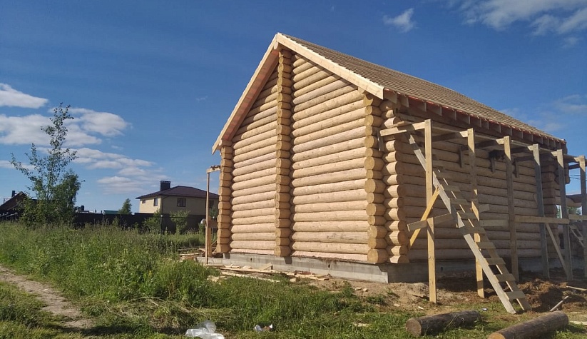 Дом 8х10м. Костромская обл., Красносельский район. д.Марфино