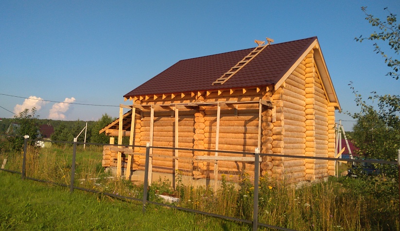 Дом 8х10м. Костромская обл., Красносельский район. д.Марфино